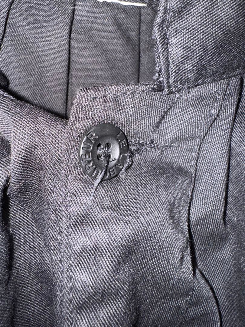 値下げ試着のみ黒スモックLE LABOUREUR」（ル・ラブルール) 男女兼用