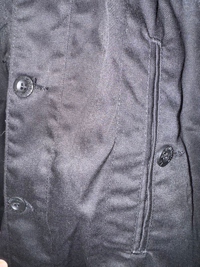 値下げ試着のみ黒スモックLE LABOUREUR」（ル・ラブルール) 男女兼用