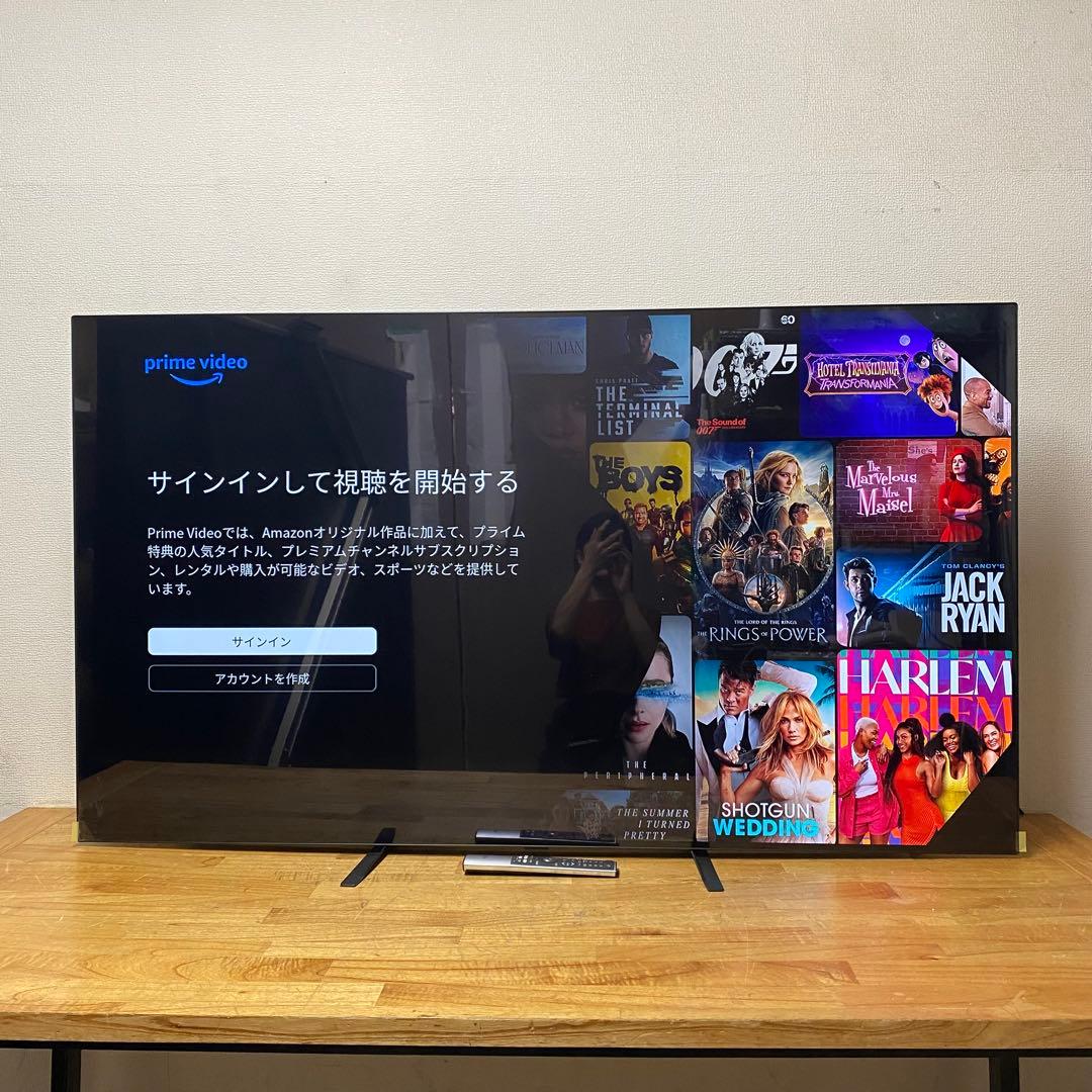LG 65V型 4K有機ELテレビ OLED65A1PJA 動画アプリ 23年製