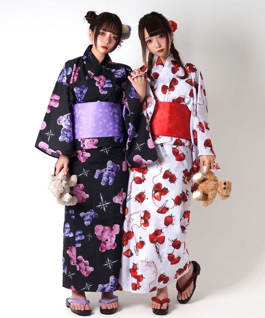 TRAVAS TOKYO ストロベリー　浴衣　Amilige ミルクボーイ