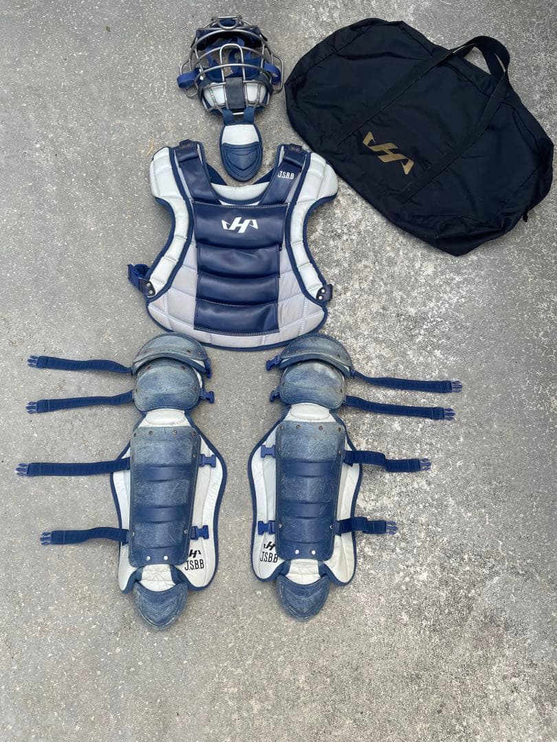 Ｋ　キャッチャー防具一式 ネイビー