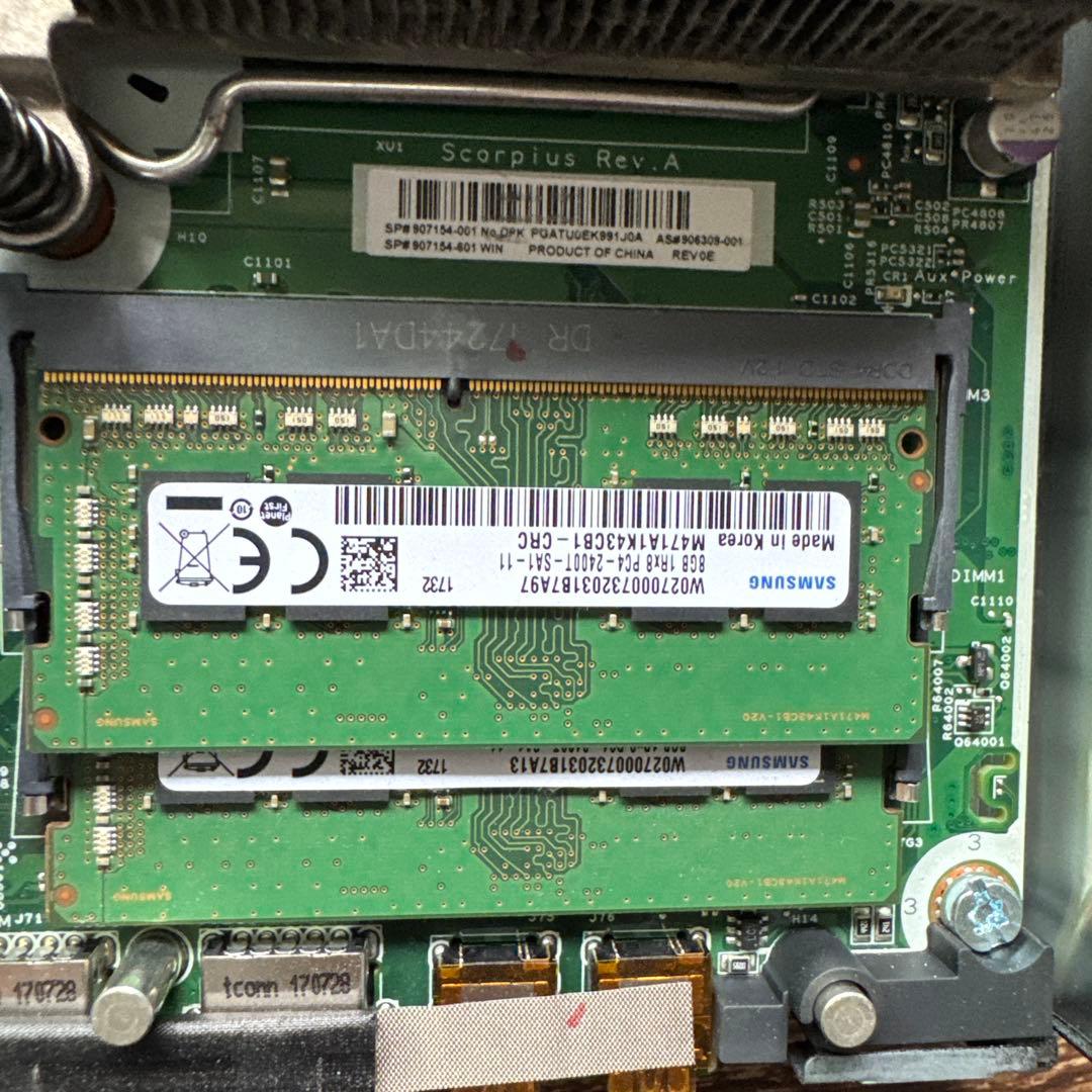 HP製 デスクトップPC EliteDesk 800 G3 Mini 35W