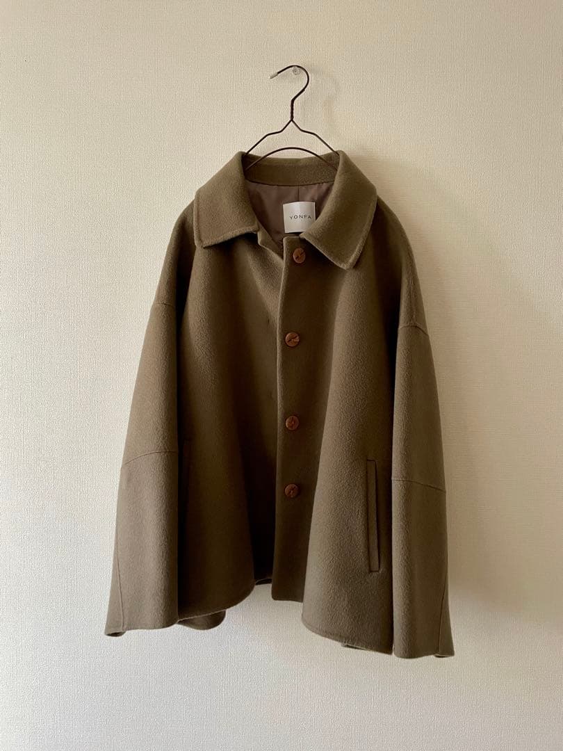 最終価格‼️6万Yonfa カシミアウールドルマンリバーコートジャケット美品