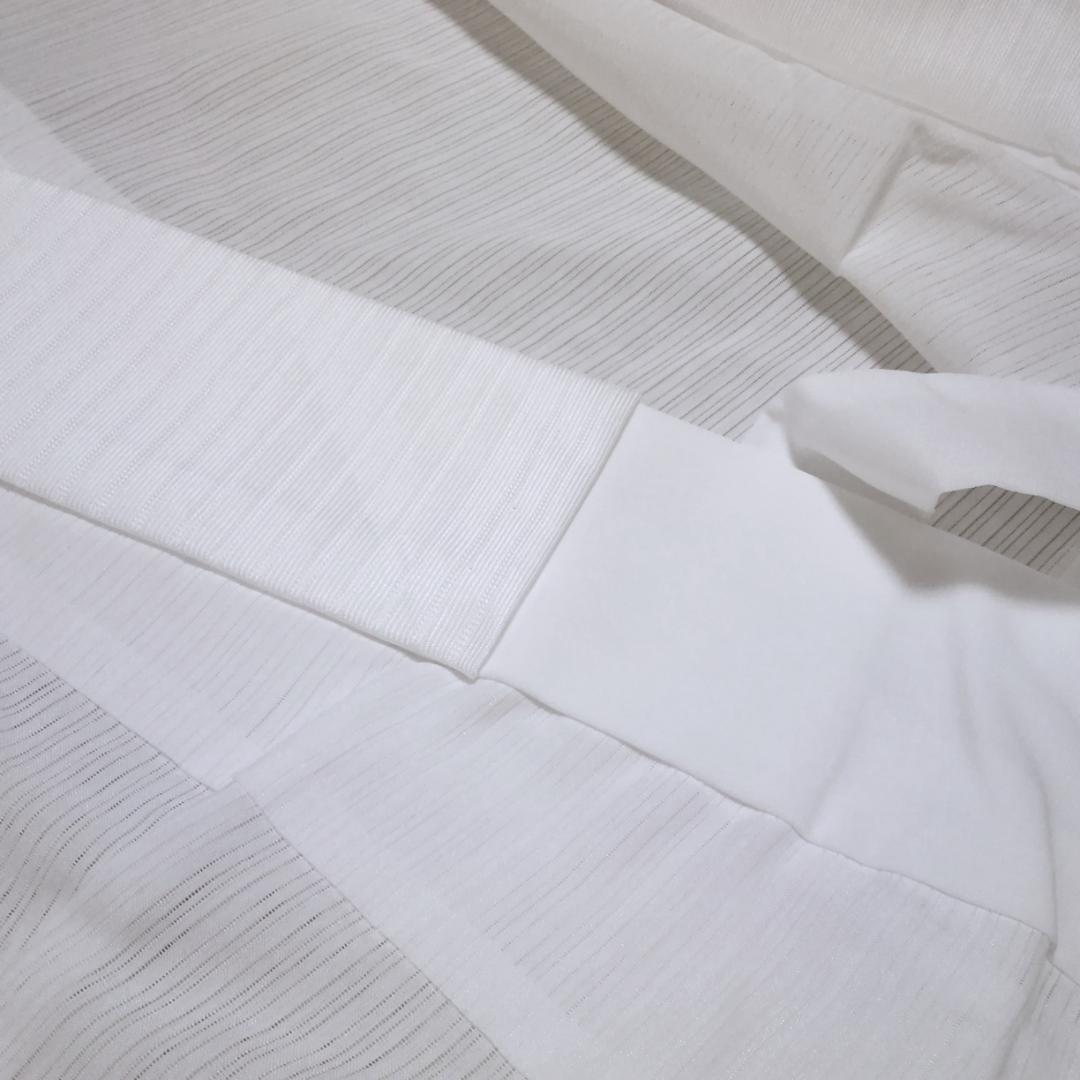 新品　長襦袢　150～155　夏用　白　ホワイト　紙人形　爽竹　洗える　着物