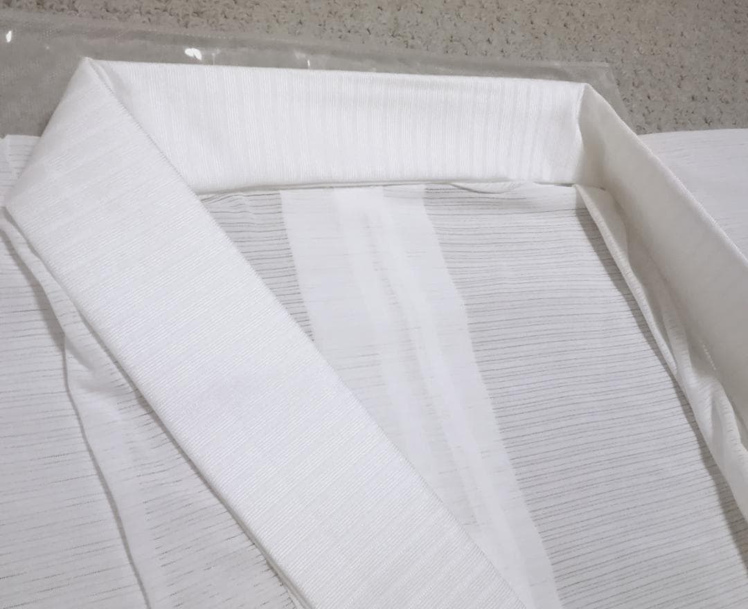 新品　長襦袢　150～155　夏用　白　ホワイト　紙人形　爽竹　洗える　着物