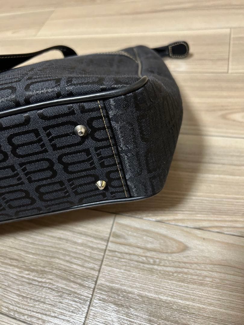 BALENCIAGA バレンシアガ トートバッグ bb柄 総柄 ブラック A4