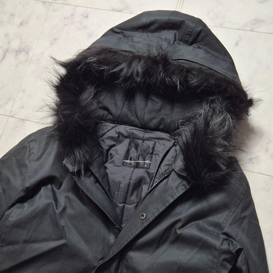 ラッドミュージシャン 2WAY モッズコート コヨーテファー ライナー 44 黒