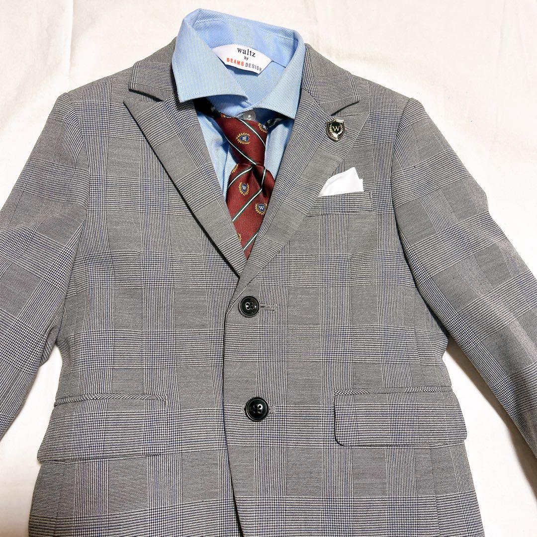 BEAMS 男の子 フォーマルスーツ 110 卒園式 入学式 靴18.5