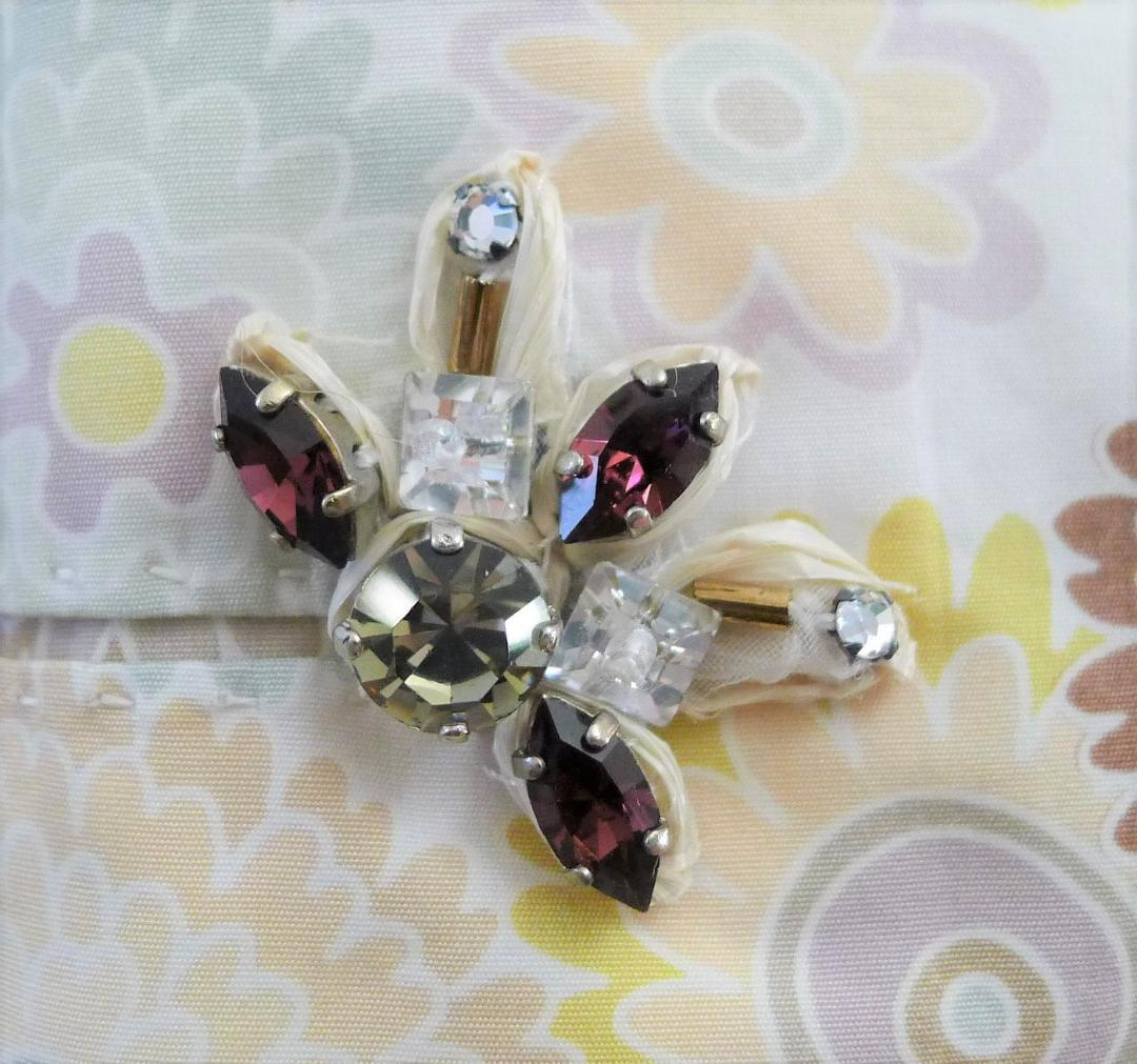 ◇【ルイヴィトン】マリーゴールドプリントトンボのようなカラーラインストーン付JK