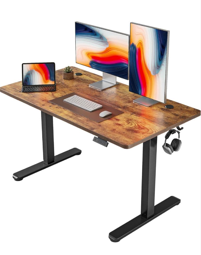 FEZIBO 電動 昇降式デスク スタンディングデスク 幅120cm