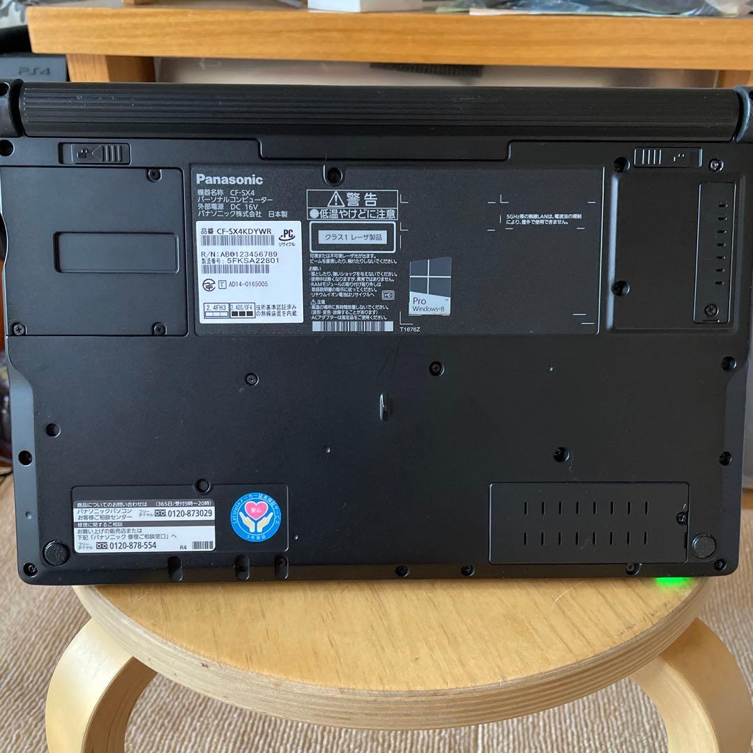 レッツノートcf-sx4 希少黒corei7 メモリ8GB SSD480GB