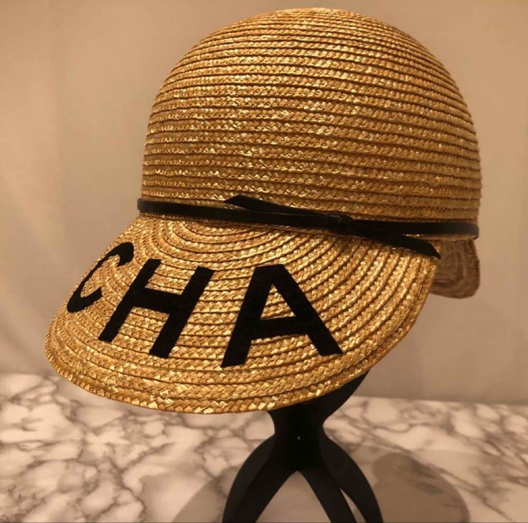 入手困難　CHANEL ストローハット　麦わら帽子　美品