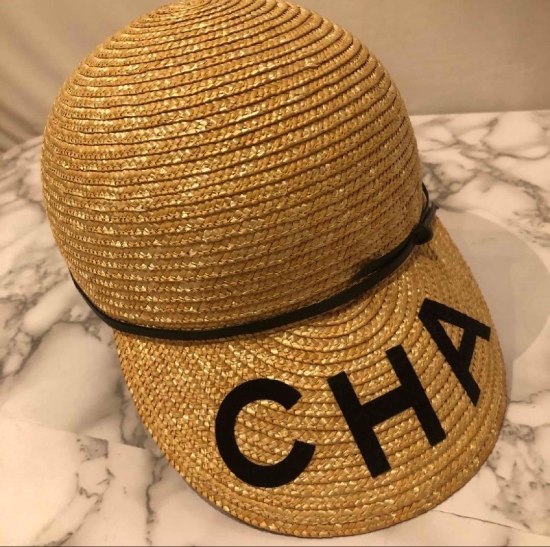 入手困難　CHANEL ストローハット　麦わら帽子　美品