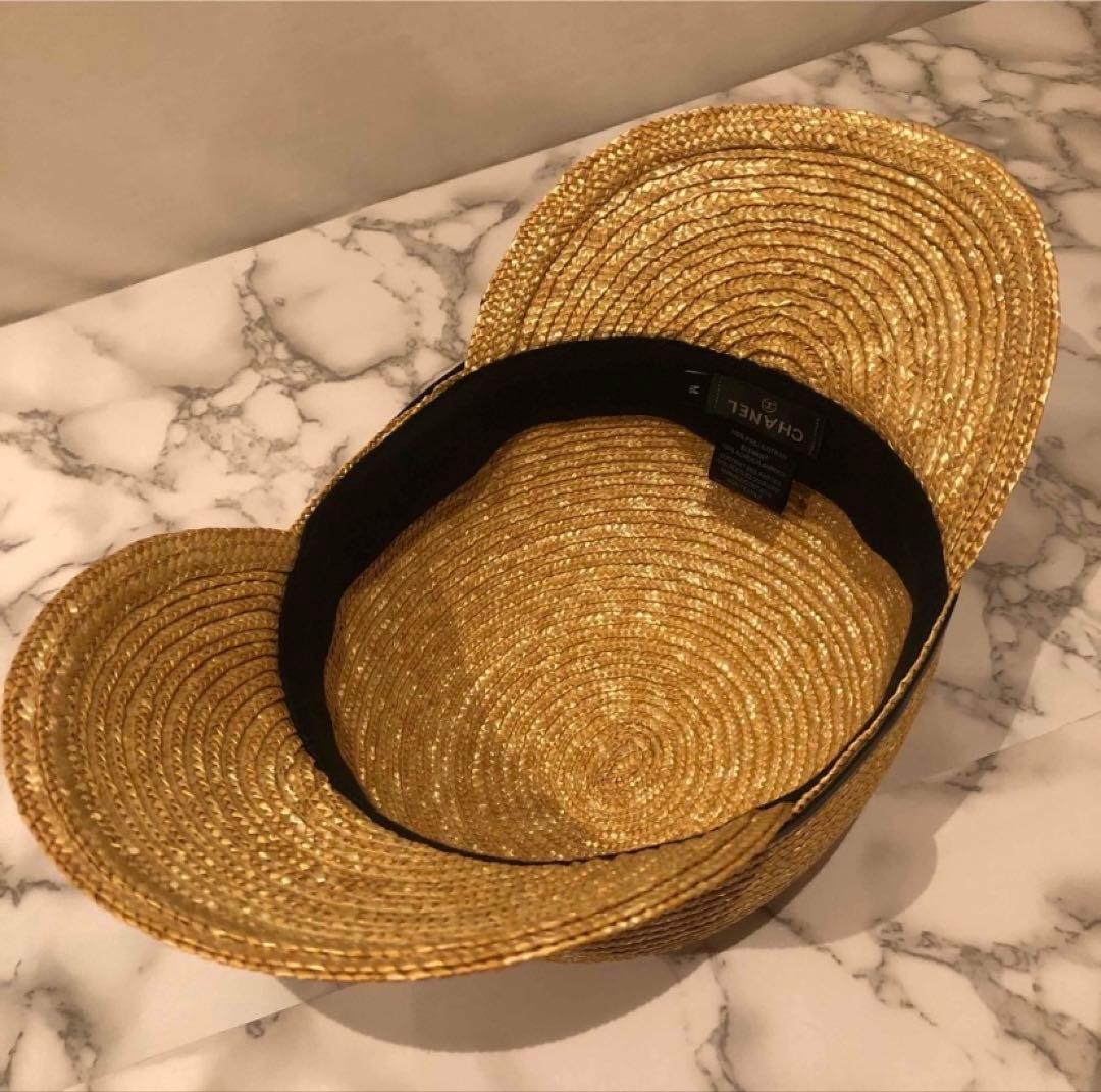 入手困難　CHANEL ストローハット　麦わら帽子　美品