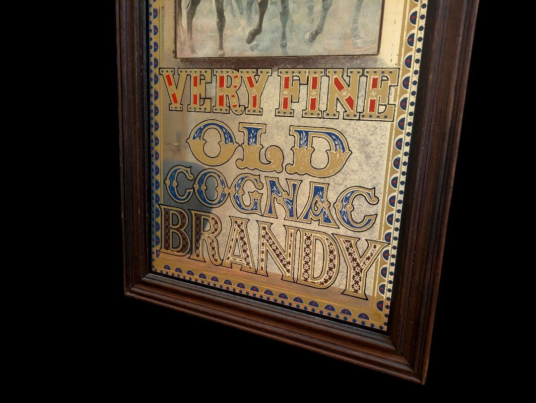 マーテルコニャックオールドブランデー　大型パブミラー