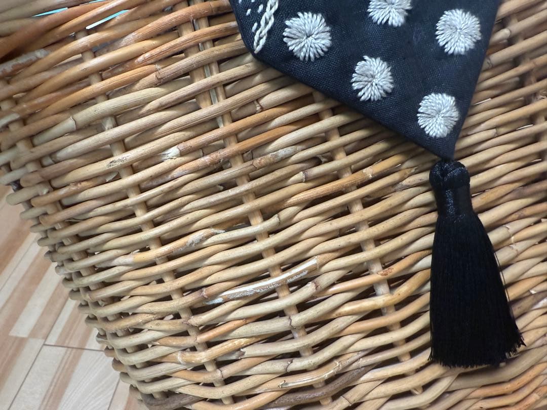 remisorashi 専用 dot to dot 刺し子かごバッグ 堀川波