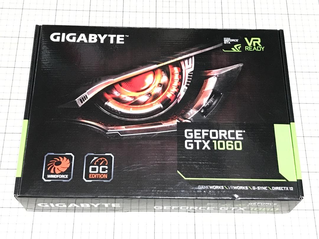 グラフィックボード・グラボ・ビデオカード GIGABYTE GEFORCE GTX 1060 OC EDITION