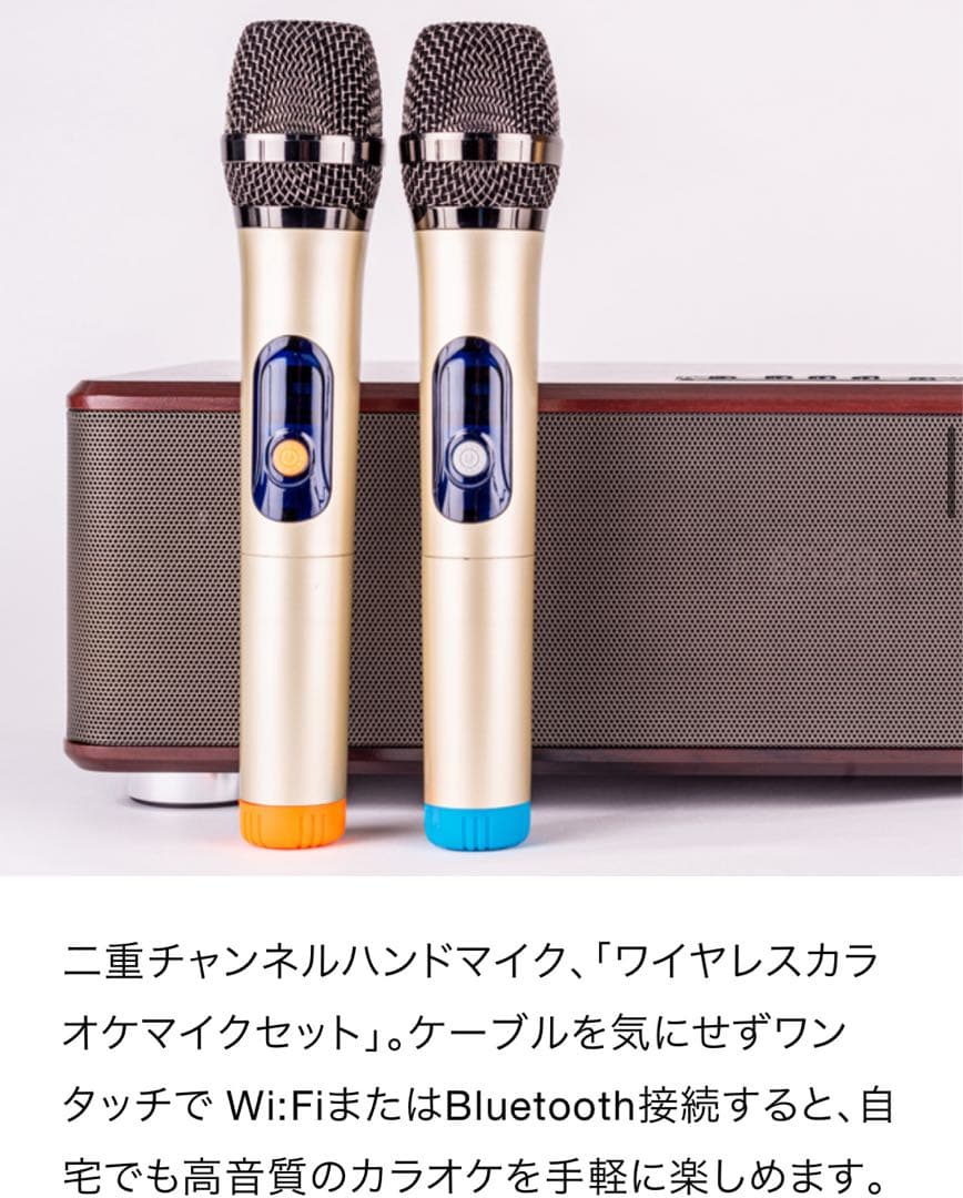 新品！HANZON サウンドボックス 無線マイク2本付き