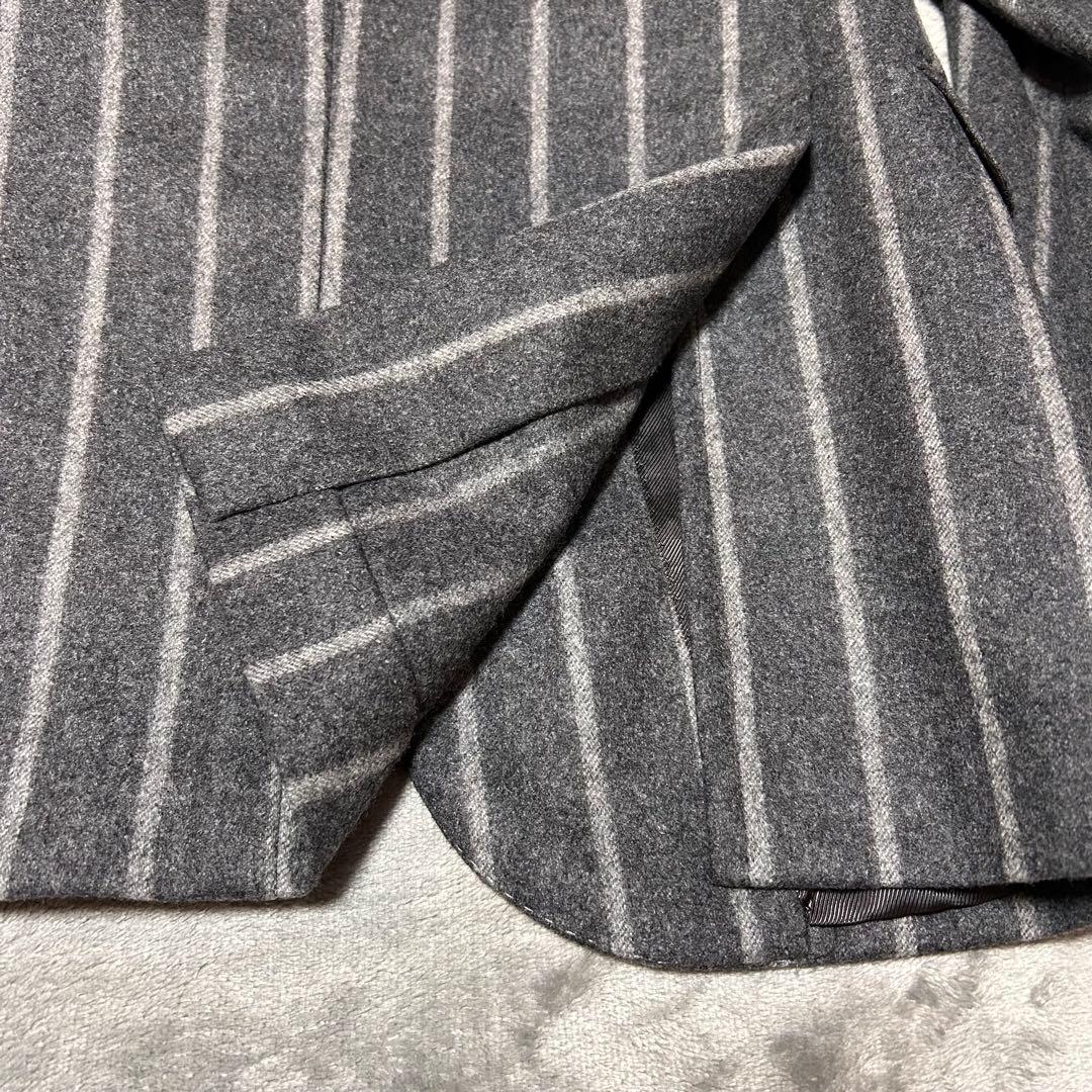 De Petrillo フランチネルチョークストライプスーツ グレー