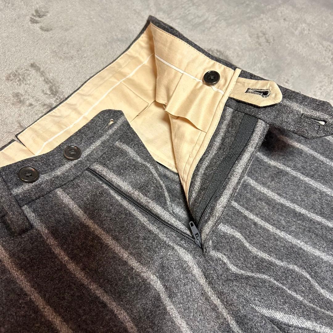 De Petrillo フランチネルチョークストライプスーツ グレー