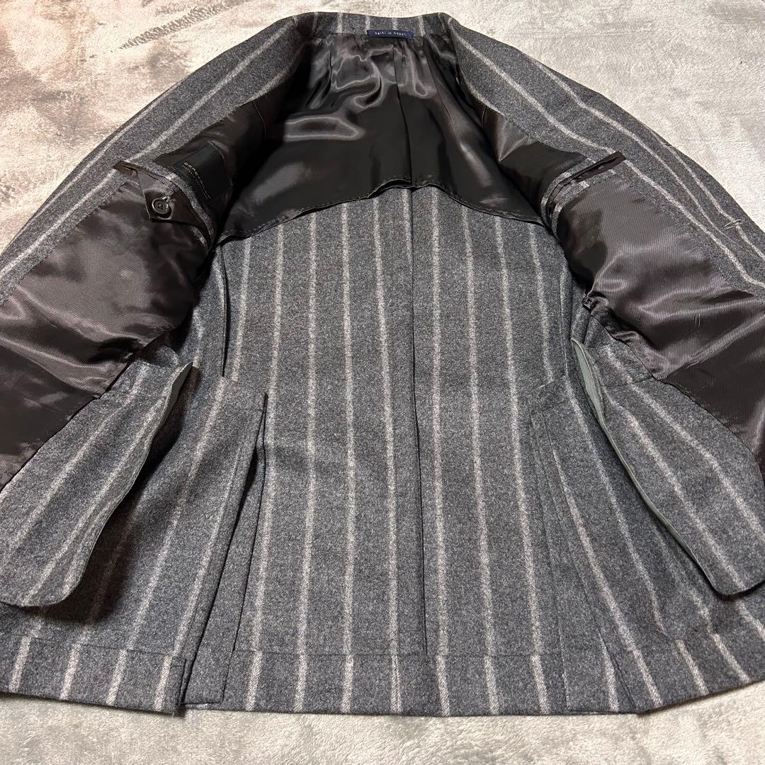 De Petrillo フランチネルチョークストライプスーツ グレー