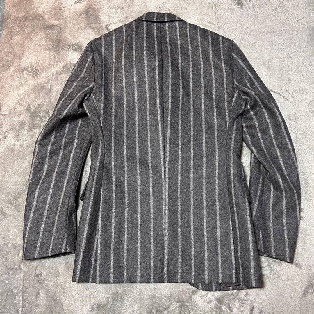 De Petrillo フランチネルチョークストライプスーツ グレー