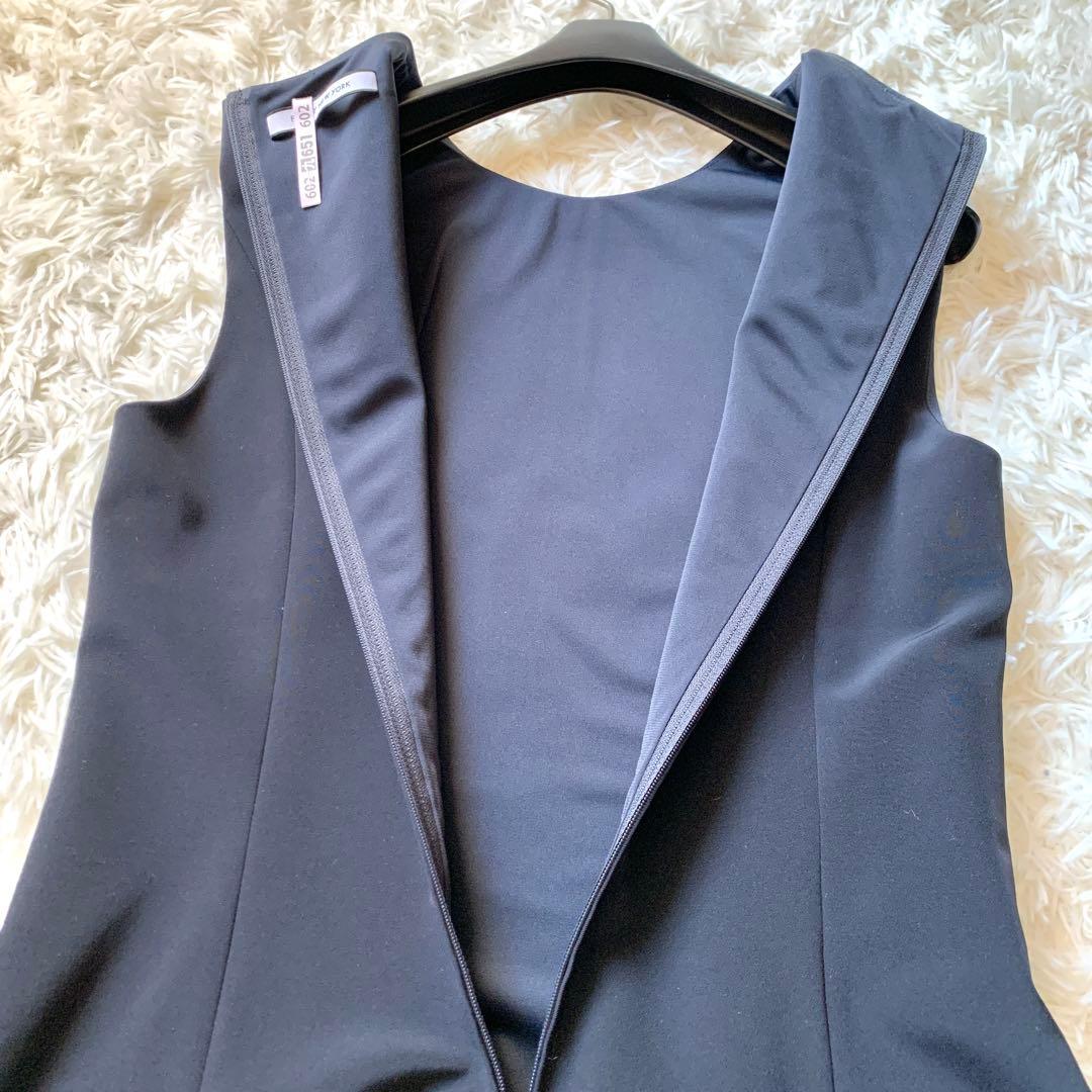 極美品✨希少サイズ フォクシー ローウエスト バロン ワンピース 美シルエット