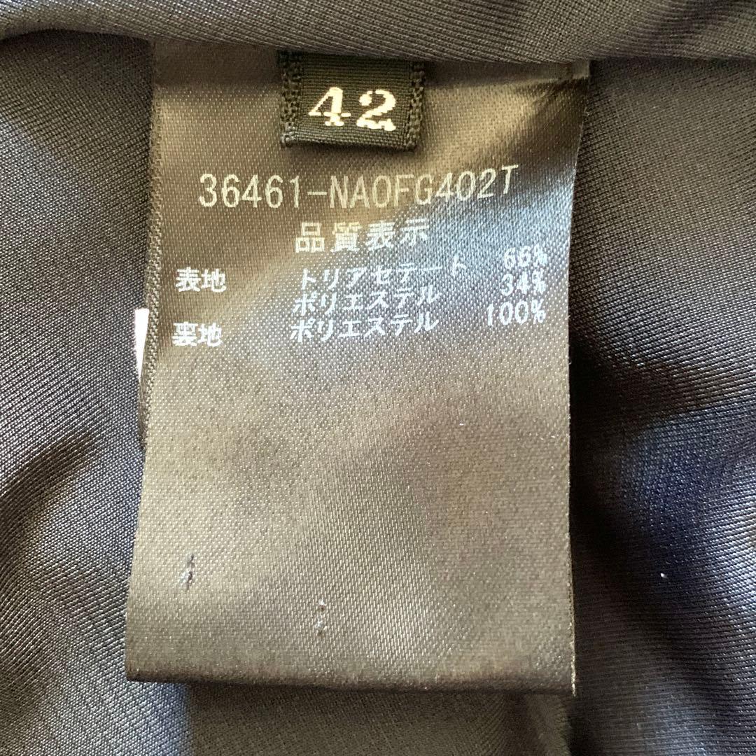 極美品✨希少サイズ フォクシー ローウエスト バロン ワンピース 美シルエット