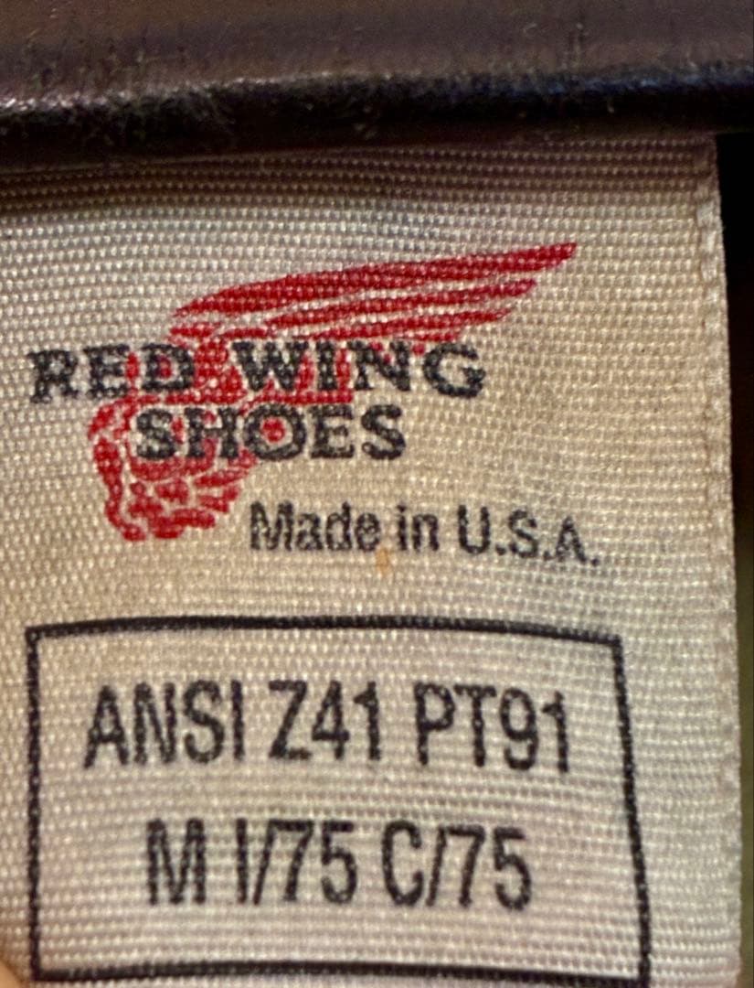 レッドウィング 2268 PT91 前期 プリントタグ エンジニア 8D 茶芯