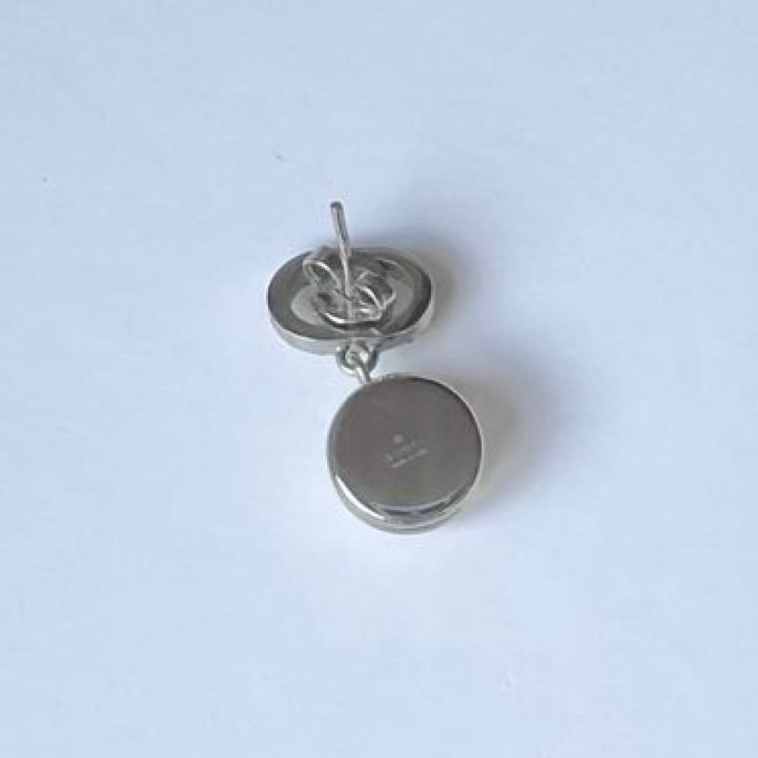 【正規品】GUCCI グッチ GGラインストーンクリスタルシルバーピアス 片耳