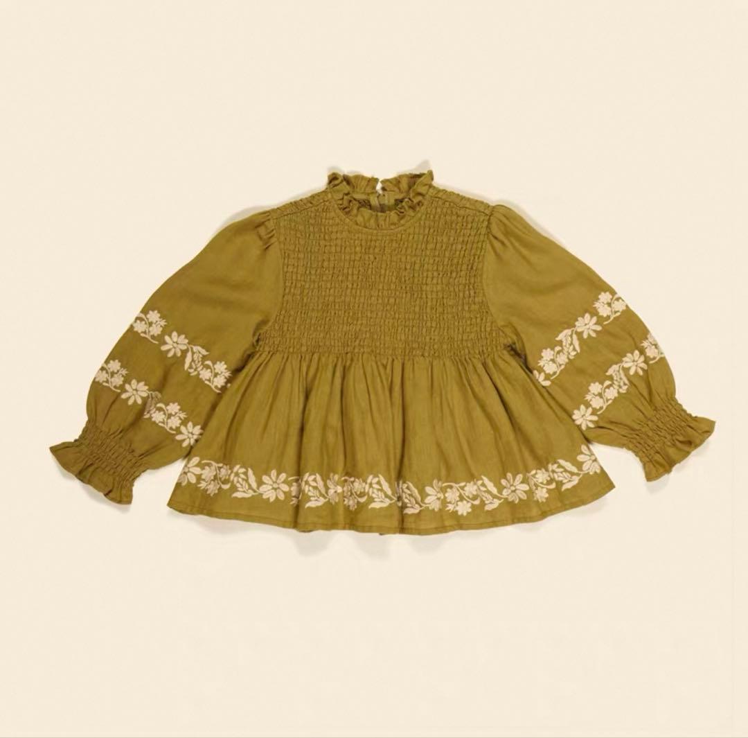 Hアポリナ Apolina Bettina Blouse-MiaDRIED