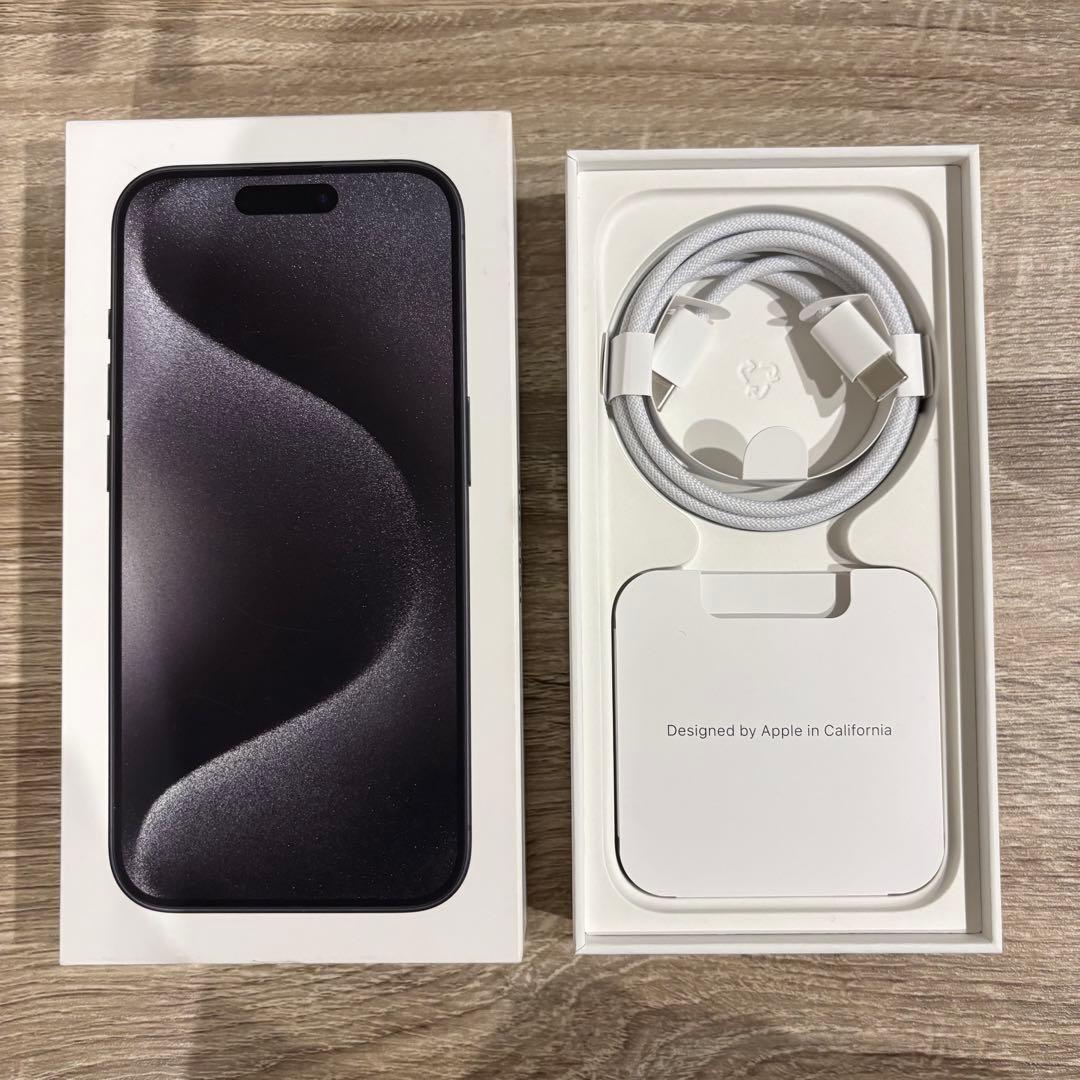 値下げ中：【美品】iPhone 15 Pro 256GB／国内版SIMフリー