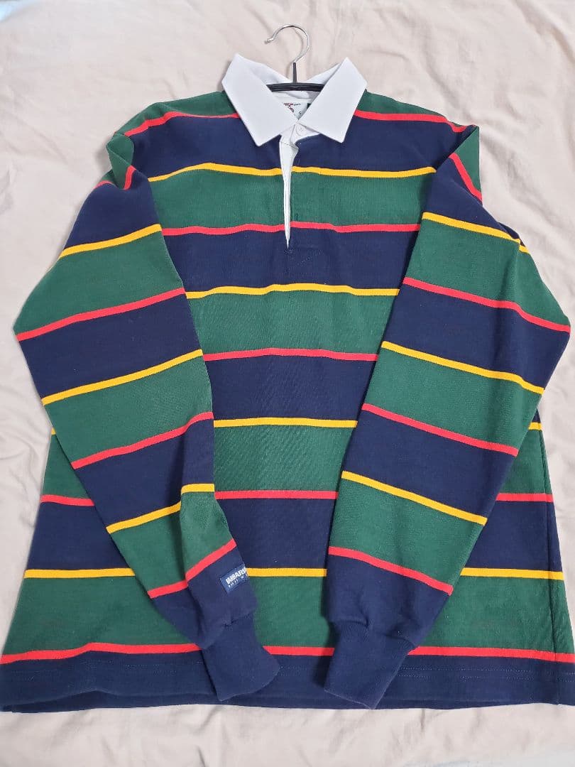 BARBARIAN ラガーシャツ Lサイズ ストライプ