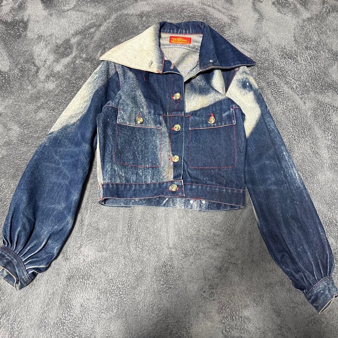 デニム クロップドジャケット vivienne ヴィンテージ