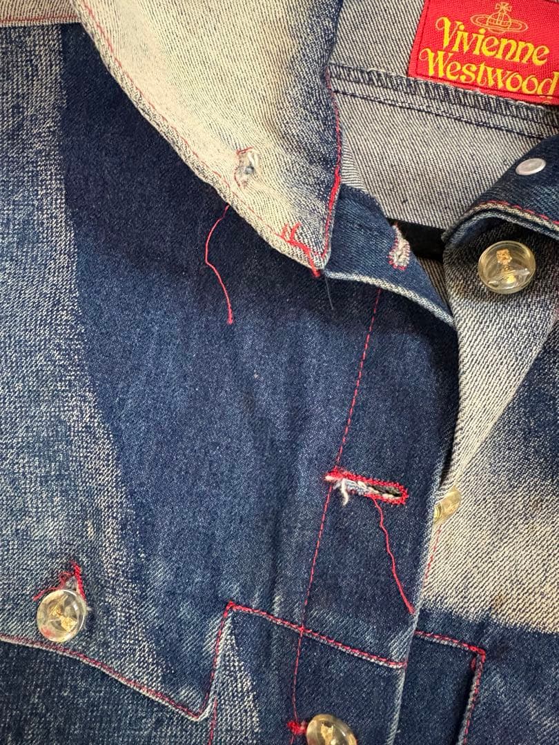 デニム クロップドジャケット vivienne ヴィンテージ