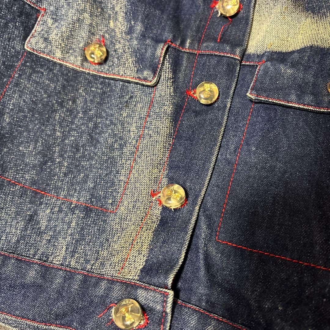 デニム クロップドジャケット vivienne ヴィンテージ