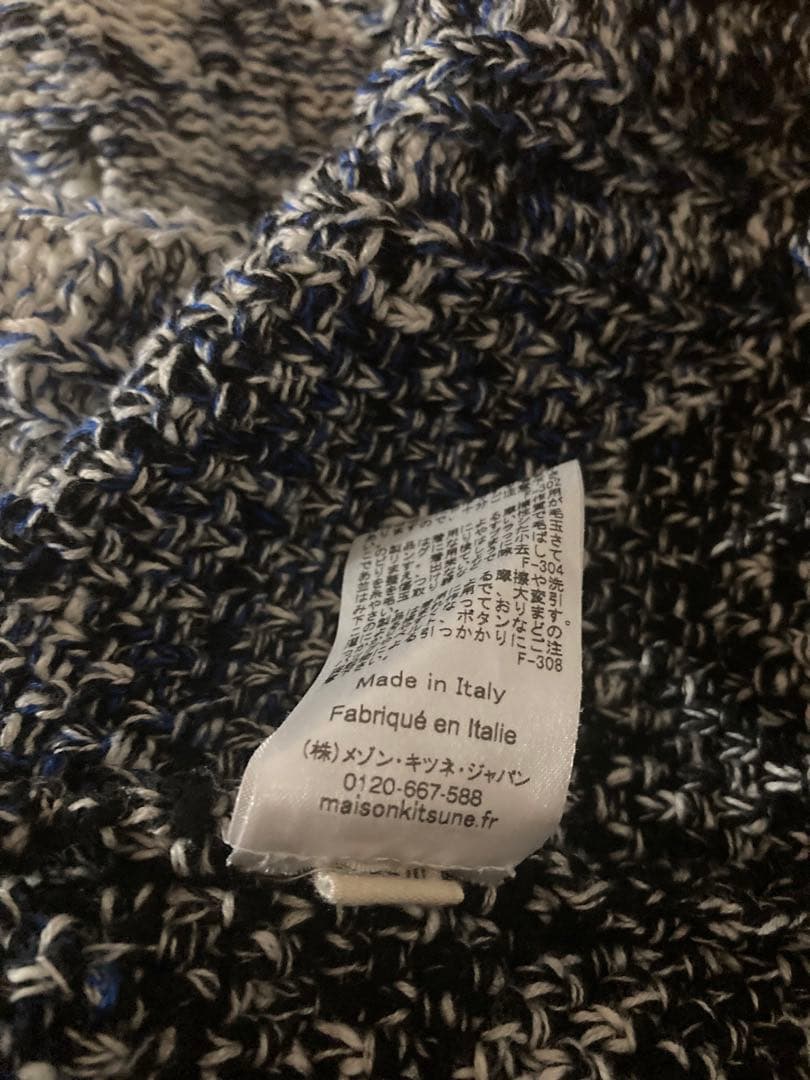 MAISON KITSUNÉ キツネ 総柄 ニット セーター