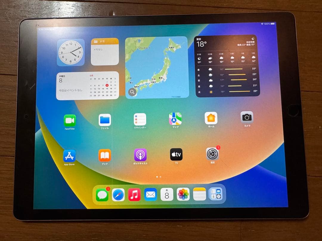 iPad Pro 12.9インチ 【画面難あり】【バッテリー劣化してます】
