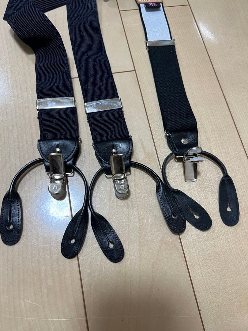  THURSTON サスペンダー 黒