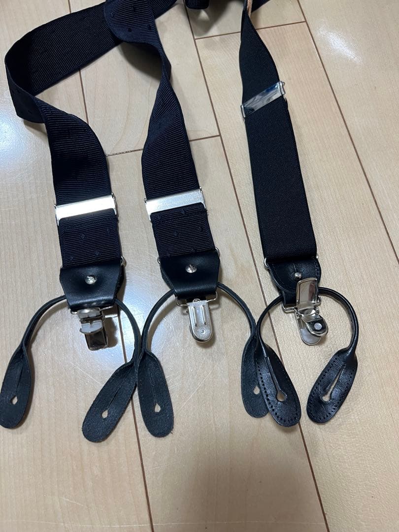  THURSTON サスペンダー 黒