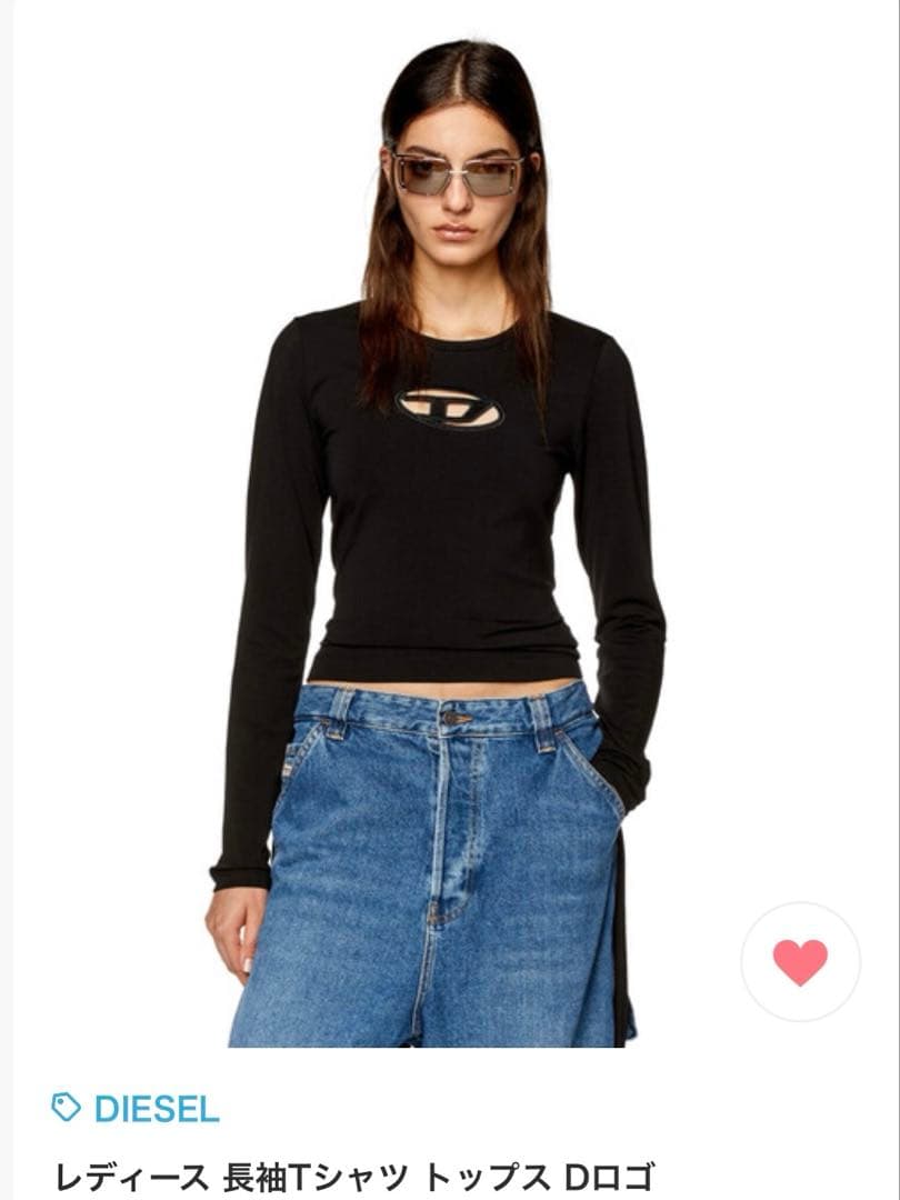 DIESEL dロゴ 長袖 トップス