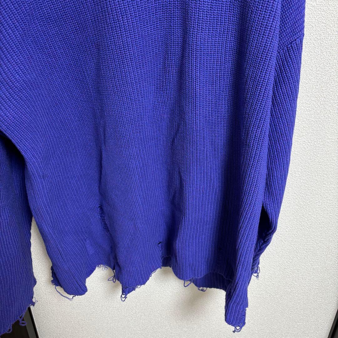 MB STANDARD ローゲージダメージニット　Lサイズ