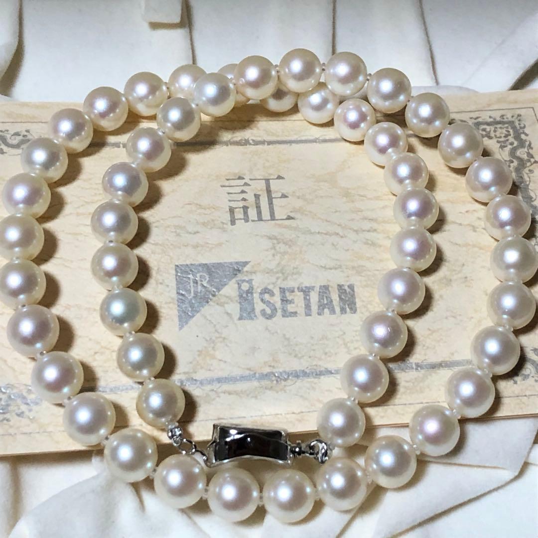 新品✨【ISETAN】あこや真珠　本真珠ネックレス　アコヤパール