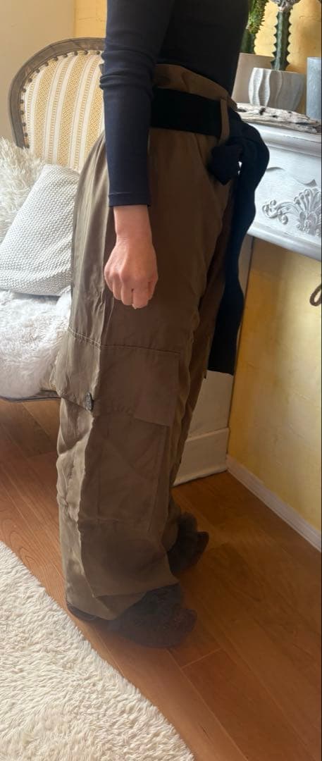 セール‼️y's カーキ ワークパンツ サイドポケット付き