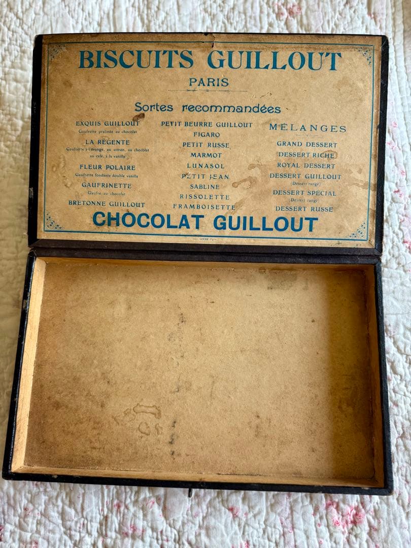フランス　アンティーク＊BISCUITS GUILLOUT PARIS＊ボックス