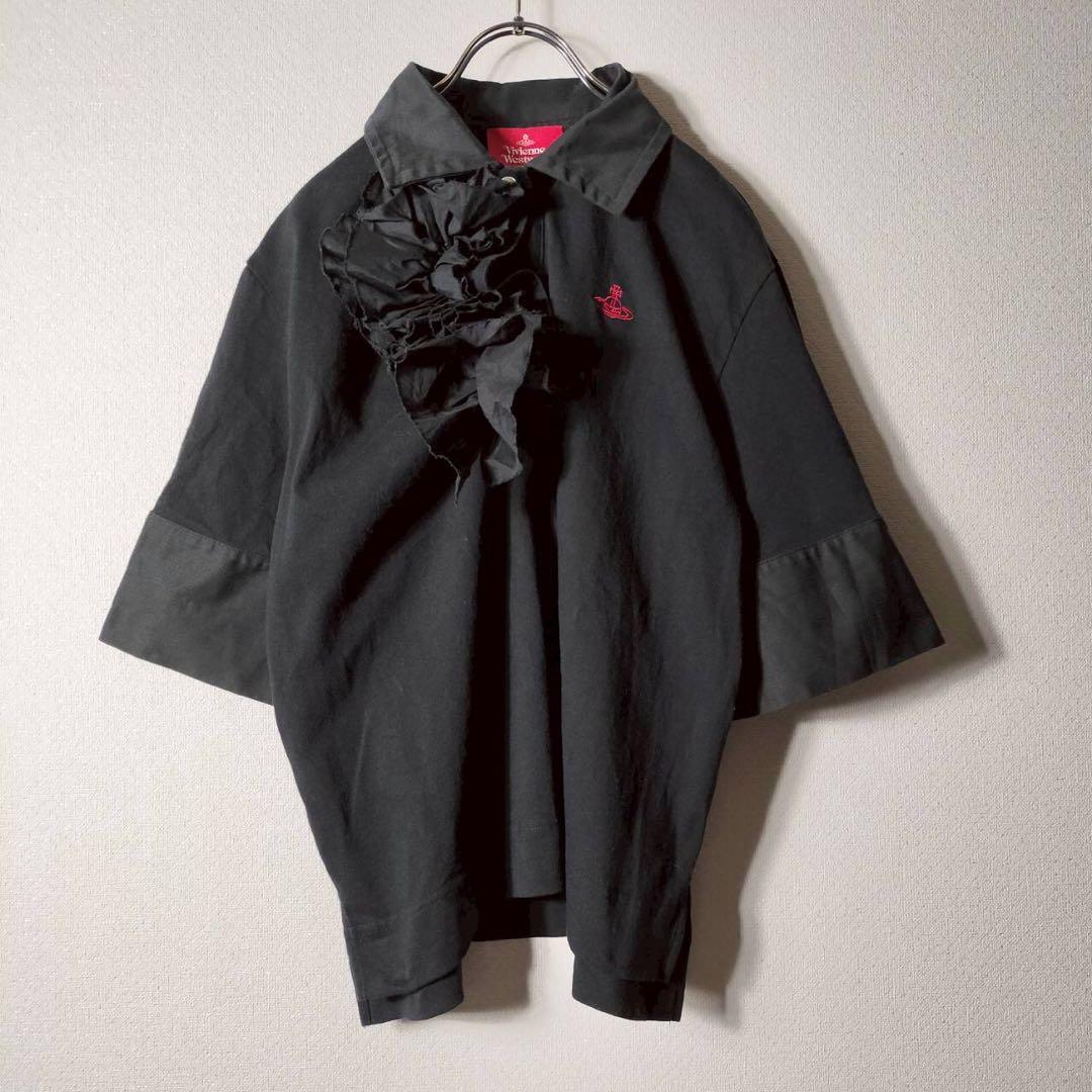 ヴィヴィアンウエストウッドレッドレーベル フリルポロシャツ カットソー オーブ
