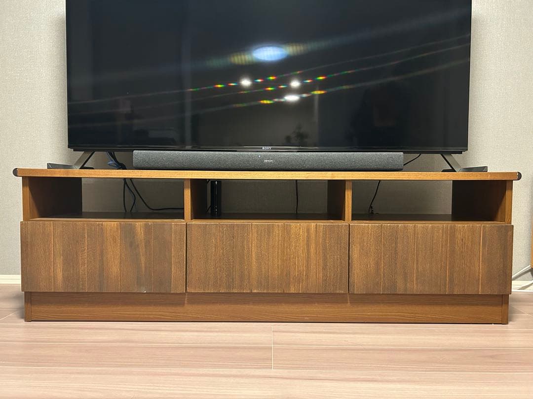 最終値下げ【unico ウニコ】テレビボード　W160 テレビ台　収納付