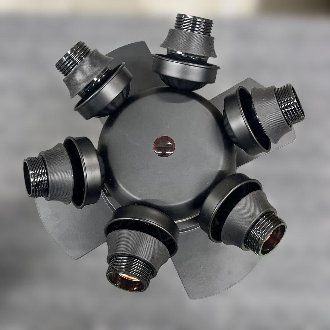 シーリングファン フィラメントLED 6灯 JE-CF048-BK ブラック