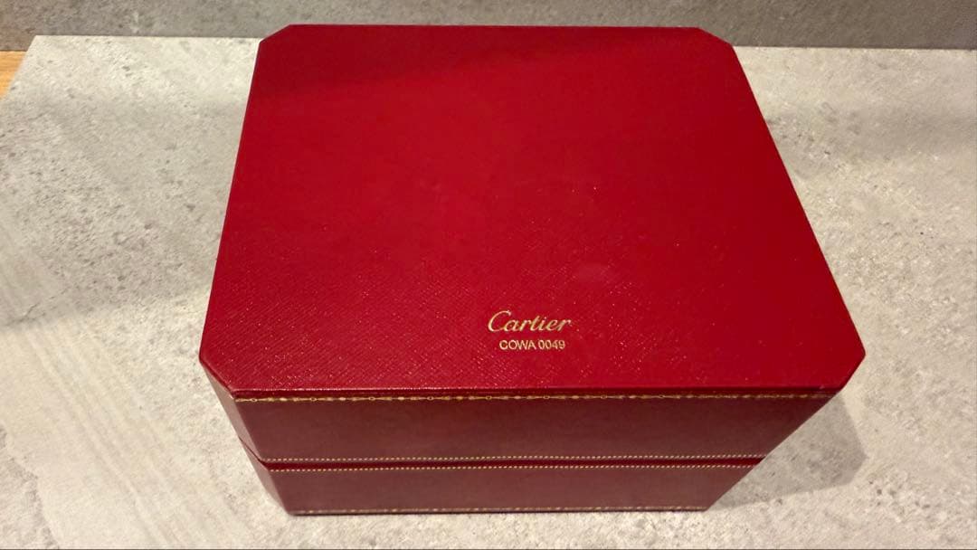 Cartier 時計ケース2個セット（箱のみ）アクセサリーケース 赤カルティエ