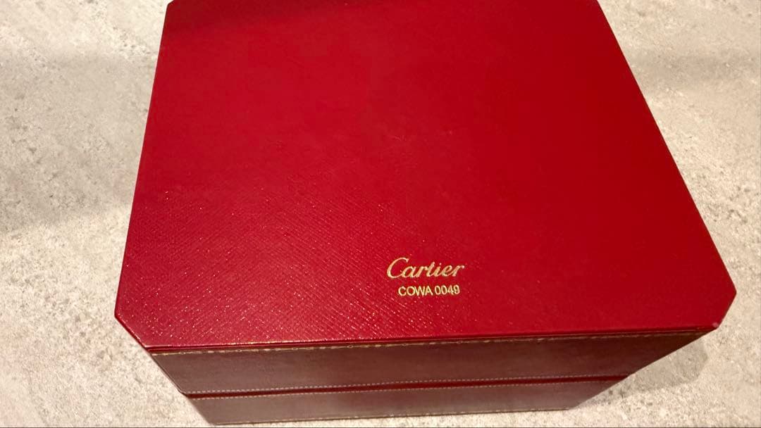 Cartier 時計ケース2個セット（箱のみ）アクセサリーケース 赤カルティエ